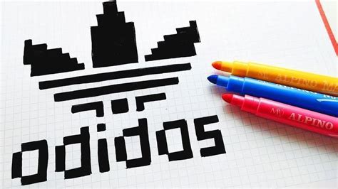 pixel art marque adidas|More.